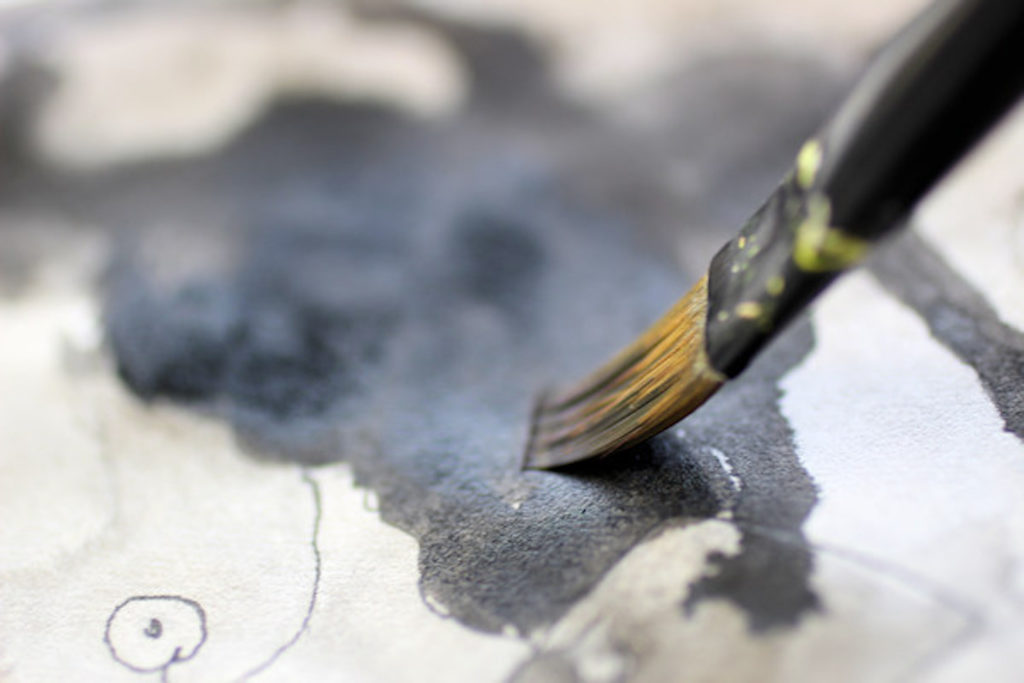 India Ink | Developing a Subconscious Concept for Your Art Tutorial | The Big Picture Art Project | Drawing Techniques | Sandrine Pelissier | Artists Network